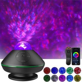 img 4 attached to 🌌 Enhance Your Bedroom with the Klearlook Star Projector: LED Ocean Wave, Bluetooth Music Speaker, WiFi Smart App Control & Remote