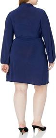 img 1 attached to Stunning Style and Flattering Fit: Star Vixen Women's Plus-Size Long Sleeve Fullwrap Dress
