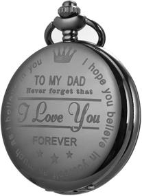 img 4 attached to 👩 Custom Engraved SIBOSUN Pocket Watch for Daughter