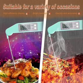 img 1 attached to Instant-Read Meat Thermometer: Swift and Precise Digital Food Thermometer with Foldable Probe