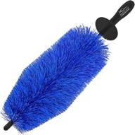 🧹 18 inch long wheel brush, tire cleaner brush, easy reach wheel and tire rim brush for cars and trucks, spokes, barrels, brake calipers, scratch-free cleaning brush by relentless drive logo