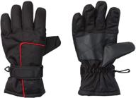 🧤 optimized kids cold weather accessories: thinsulate waterproof gloves with anti-slip design for boys logo