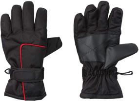 img 1 attached to 🧤 Optimized Kids Cold Weather Accessories: Thinsulate Waterproof Gloves with Anti-Slip Design for Boys