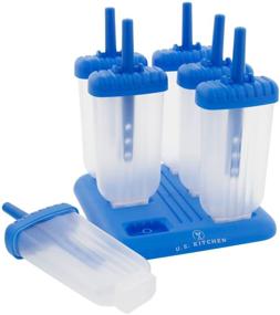 img 2 attached to 🍨 18-Piece Classic Jumbo Ice Pop Mold Set by U.S. Kitchen Supply: Reusable for Extra Convenience