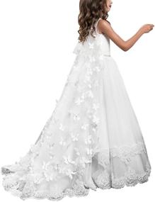 img 3 attached to 👗 PLwedding Dresses Communion Princess Wedding Girls' Clothing: Elegant Dresses for Memorable Occasions