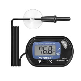 img 4 attached to VIVOSUN Aquarium Thermometer Terrarium Temperature