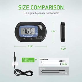 img 3 attached to VIVOSUN Aquarium Thermometer Terrarium Temperature