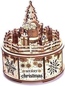 img 4 attached to 🎅 Wood Trick Music Gifts Santa: Charming Musical Present for All Occasions