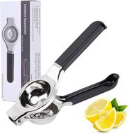 efficient stainless steel manual lemon squeezer: latauar citrus press juicer - handheld lime squeezer, dishwasher safe logo