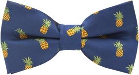 img 4 attached to 👔 Handmade Adjustable Pre-Tied Pattern Boys' Accessories and Bow Ties by Carahere