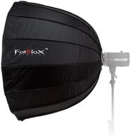 fotodiox ez-pro 36in (90cm) deep parabolic softbox - rapid collapsible softbox with balcar speedring compatible with balcar and flashpoint i strobes logo