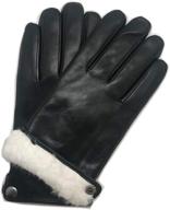 yiseven touchscreen sheepskin leather motorcycle men's accessories in gloves & mittens logo