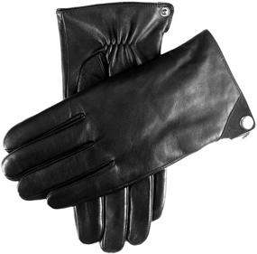 img 2 attached to YISEVEN Touchscreen Sheepskin Leather Motorcycle Men's Accessories in Gloves & Mittens