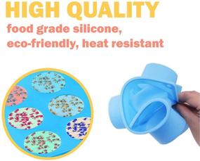 img 2 attached to 🧼 Premium 2 Pack Large Round Soap Molds - Create 12 Perfect Cylindrical Soaps - Versatile Silicone Mold for Soap Making & More - Bath Bomb, Shower Streamer & Candy Making - Soap Making Supplies