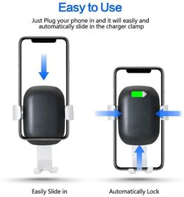 img 2 attached to Wireless Car Charger Mount: QI Fast Charging Auto Clamping Phone Holder for Samsung Galaxy & iPhone Xs Max