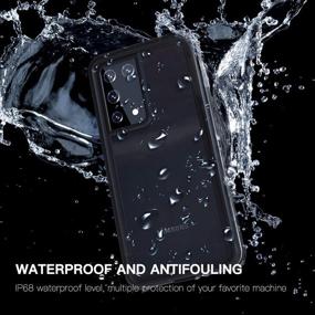 img 3 attached to 📱 Waterproof Samsung Galaxy S21 Ultra Phone Case with Screen Protector – Full Body Protection, Heavy-Duty Shockproof, Drop-Proof, Anti-Scratch Rugged Cover for Galaxy S21 Ultra 6.8" (Black)