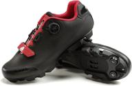 🚴 santic men's spd mountain bike lock shoes: ultimate performance with breathable self-locking design - essential mtb cycling accessories logo