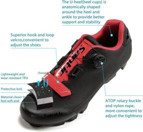 img 3 attached to 🚴 Santic Men's SPD Mountain Bike Lock Shoes: Ultimate Performance with Breathable Self-Locking Design - Essential MTB Cycling Accessories