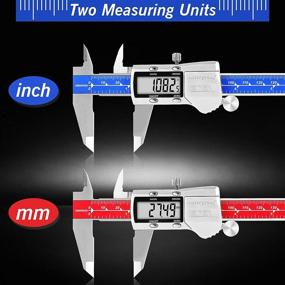 img 2 attached to 🔍 Высокоточный микрометр из нержавеющей стали с водонепроницаемостью и высоким разрешением измерений
