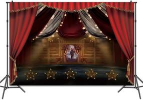 img 2 attached to WILDPARTY 6x5FT Horror Circus Photography Backdrop: Halloween Theme Clown Hallowmas Party Background, Scary Grove Room Decor Banner for Photo Booth Studio, Including Table Cover