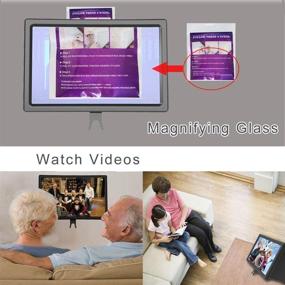 img 2 attached to 📱 Улучшенное зрение: 3D увеличитель экрана телефона с изогнутым анти-синим дизайном - 12" HD мобильный усилитель экрана для игр, фильмов, видео и всех смартфонов