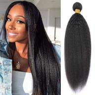 🏾 9a brazilian kinky straight human hair weave extensions - 10" natural black bundle for black women by msgem yaki straight logo