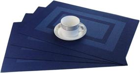 img 3 attached to 👉 IMIYOKU Placemats: 18X12 Inch Waterproof Resistant Mats for Ultimate Protection