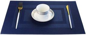 img 2 attached to 👉 IMIYOKU Placemats: 18X12 Inch Waterproof Resistant Mats for Ultimate Protection