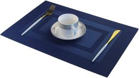 img 1 attached to 👉 IMIYOKU Placemats: 18X12 Inch Waterproof Resistant Mats for Ultimate Protection