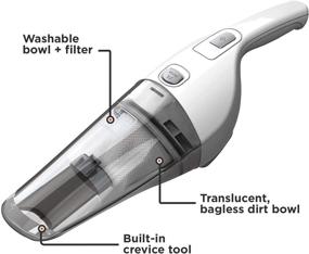 img 3 attached to 🔌 BLACK+DECKER Power White Handheld Vacuum 2Ah, HNV220BCZ10FF