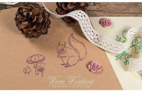 img 2 attached to ❄️ Winter Wonderland Clear Stamps Kit - Craft Consortium A5 | Includes 8 Stamps per Package