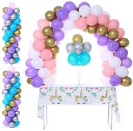 🎈 ultimate 2 sets balloon column stand kits: base and pole, 4ft height, 2lb water fillable base for unforgettable birthday party, wedding event логотип