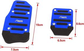 img 3 attached to 🏎️ Upgrade Your Racing Experience with uxcell 3 in 1 Universal Racing Sports Non-Slip Automatic Car Gas/Brake Pedals Pad Cover