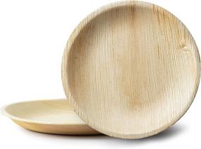 img 4 attached to 🍽️ Food Service Equipment & Supplies - Round Disposable Palm Leaf Plates