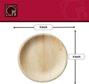 img 1 attached to 🍽️ Food Service Equipment & Supplies - Round Disposable Palm Leaf Plates