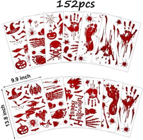 img 2 attached to Halloween Stickers Footprints Vampire Decorations