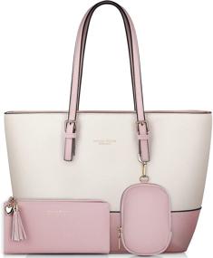 img 4 attached to Handbags Satchel Shoulder Leather Matching Women's Handbags & Wallets and Totes