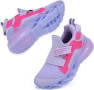 👟 athletic girls' shoes: breathable, comfortable, non-slip running footwear logo