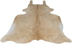 img 3 attached to 🐄 Tomtom Cowhides Butter Cream Cowhide Area Rug 6x6 (Non-White)