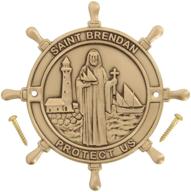 high-quality usa made heartland boat plaque - 🛥️ saint brendan protect us - perfect boating and sailing gift! logo