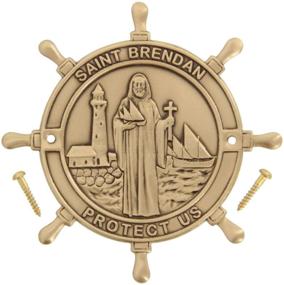 img 4 attached to High-Quality USA Made Heartland Boat Plaque - 🛥️ Saint Brendan Protect Us - Perfect Boating and Sailing Gift!