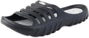 img 2 attached to Black Vertico Slide Sandal for Showers