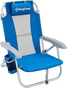 img 4 attached to 🪑 KingCamp Low Sling Beach Chair with Mesh Back - Ideal for Camping, Concerts, and Lawns (Low and High Versions)