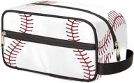 🧳 versatile travel toiletry bag: sport baseball-inspired dopp kit for men and women - organize cosmetics, grooming essentials, and more! logo