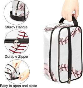 img 2 attached to 🧳 Versatile Travel Toiletry Bag: Sport Baseball-inspired Dopp Kit for Men and Women - Organize Cosmetics, Grooming Essentials, and More!