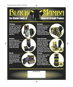 img 1 attached to Large Black Mamba Super Strong Nitrile Gloves - BOX of 100