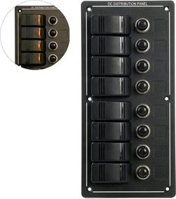 img 3 attached to ⚓️ Amarine Made AM62-PN-LB8Z: Waterproof 8 Gang Aluminium LED Rocker & Circuit Breaker Marine Boat RV Switch Panel