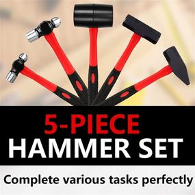 img 3 attached to 🔨 Enhanced Performance: 5-Piece Hammer Reduction Sledge Working Kit