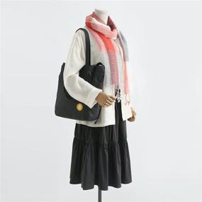 img 2 attached to Jeelow Canvas Handbag Crossbody Shoulder Women's Handbags & Wallets: Stylish and Versatile Shoulder Bags