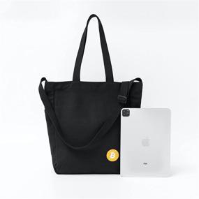 img 1 attached to Jeelow Canvas Handbag Crossbody Shoulder Women's Handbags & Wallets: Stylish and Versatile Shoulder Bags